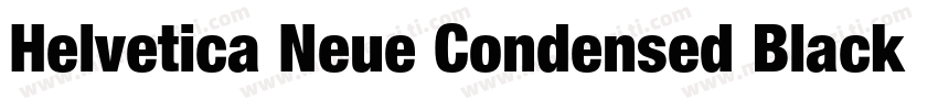 Helvetica Neue Condensed BlackCond字体转换